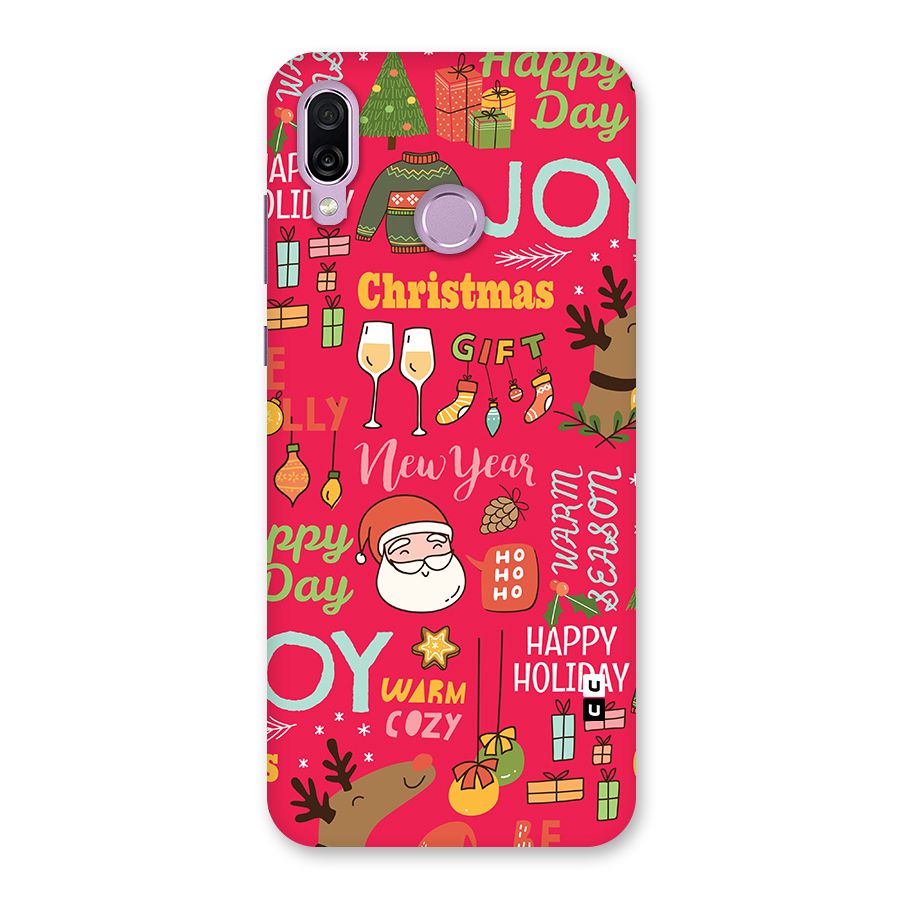 Christmas Joy Happy Day Back Case for Honor Play