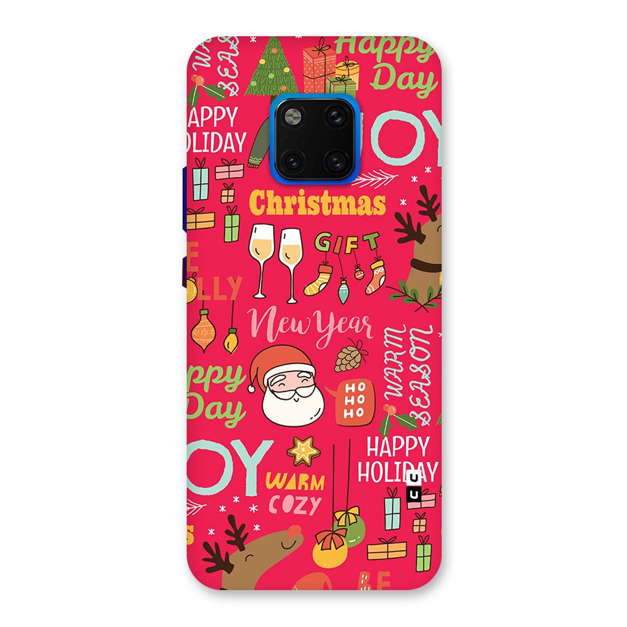 Christmas Joy Happy Day Back Case for Huawei Mate 20 Pro