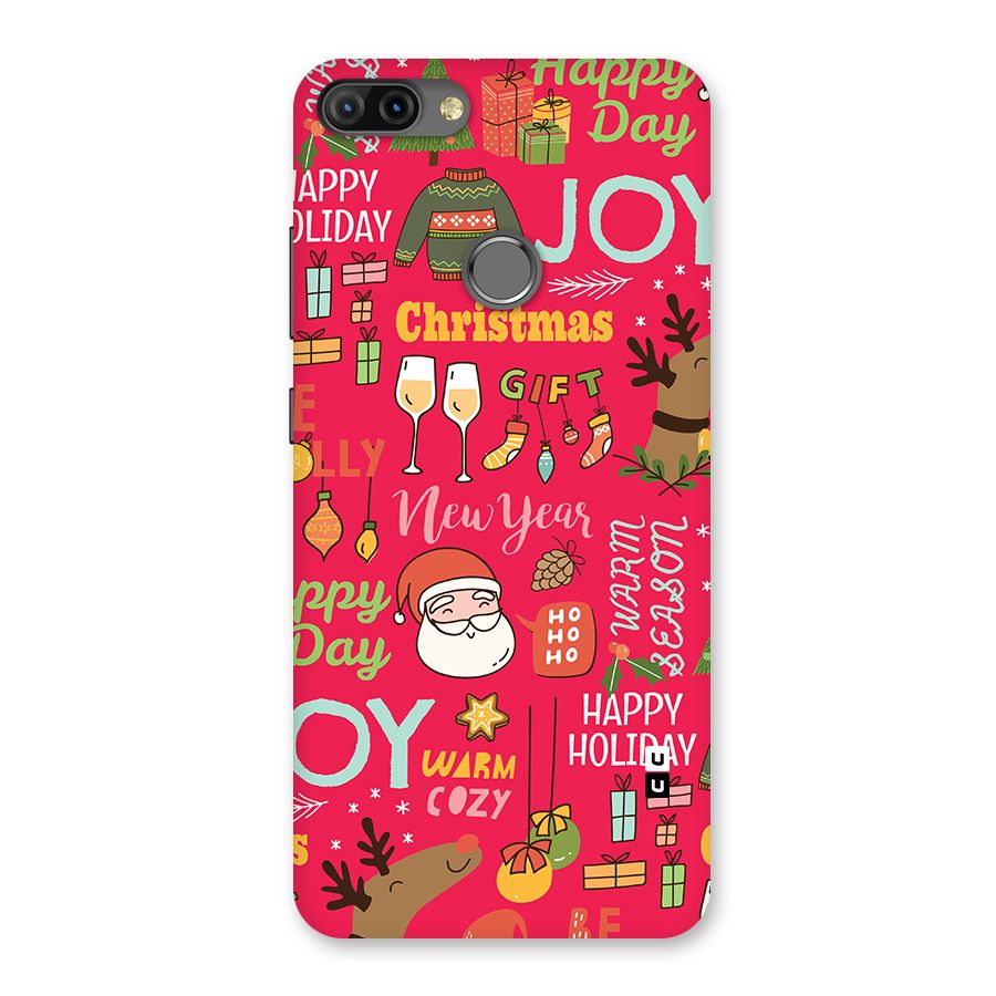 Christmas Joy Happy Day Back Case for Infinix Hot 6 Pro