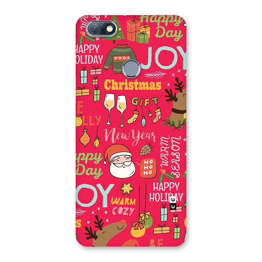 Christmas Joy Happy Day Back Case for Infinix Note 5
