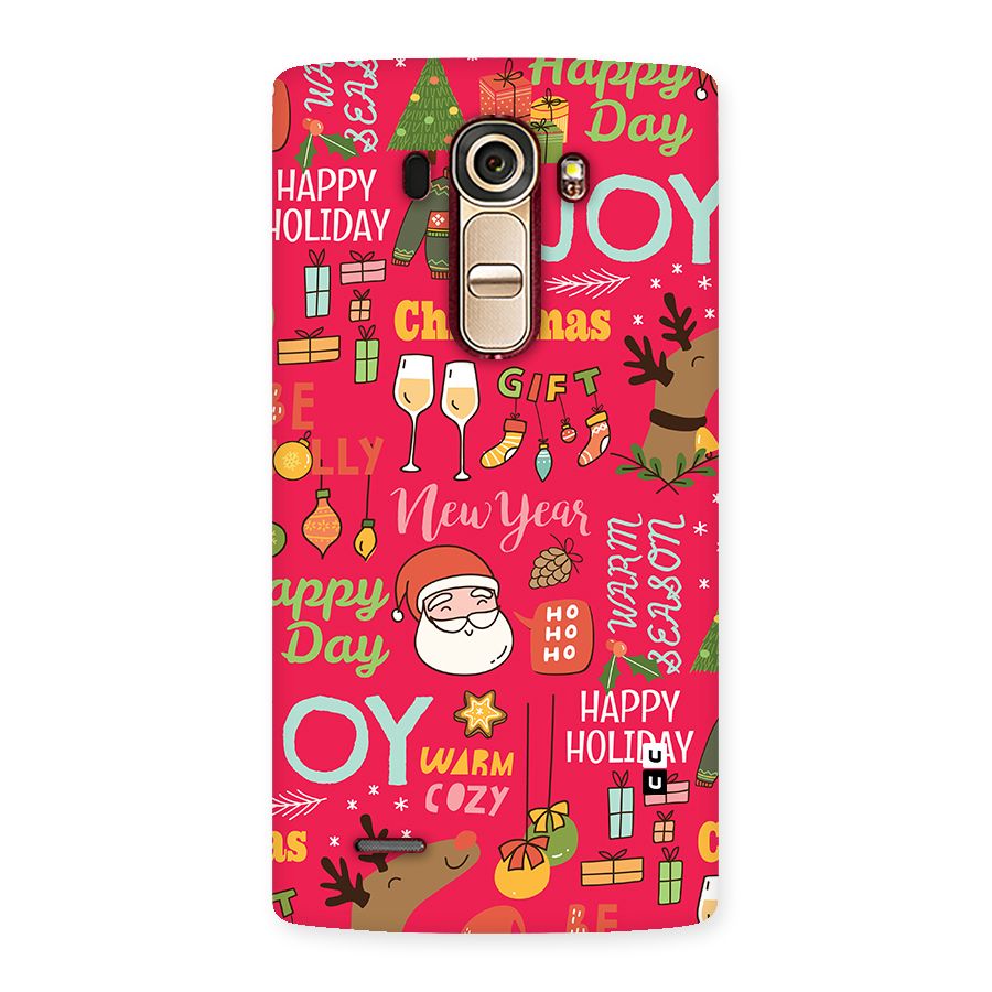 Christmas Joy Happy Day Back Case for LG G4