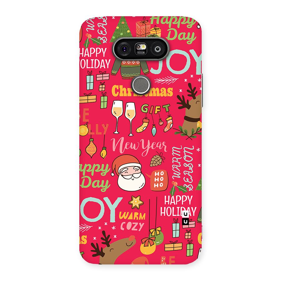 Christmas Joy Happy Day Back Case for LG G5