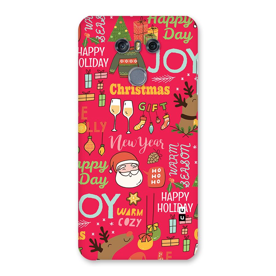Christmas Joy Happy Day Back Case for LG G6