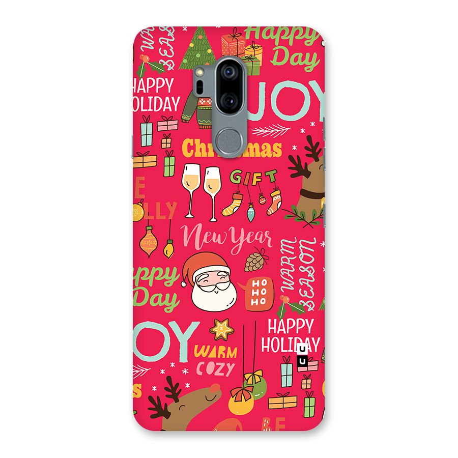 Christmas Joy Happy Day Back Case for LG G7