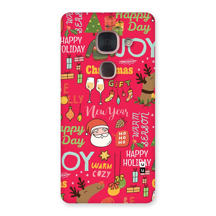 Christmas Joy Happy Day Back Case for Le Max 2