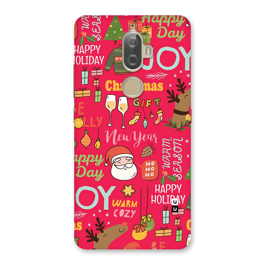 Christmas Joy Happy Day Back Case for Lenovo K8 Plus