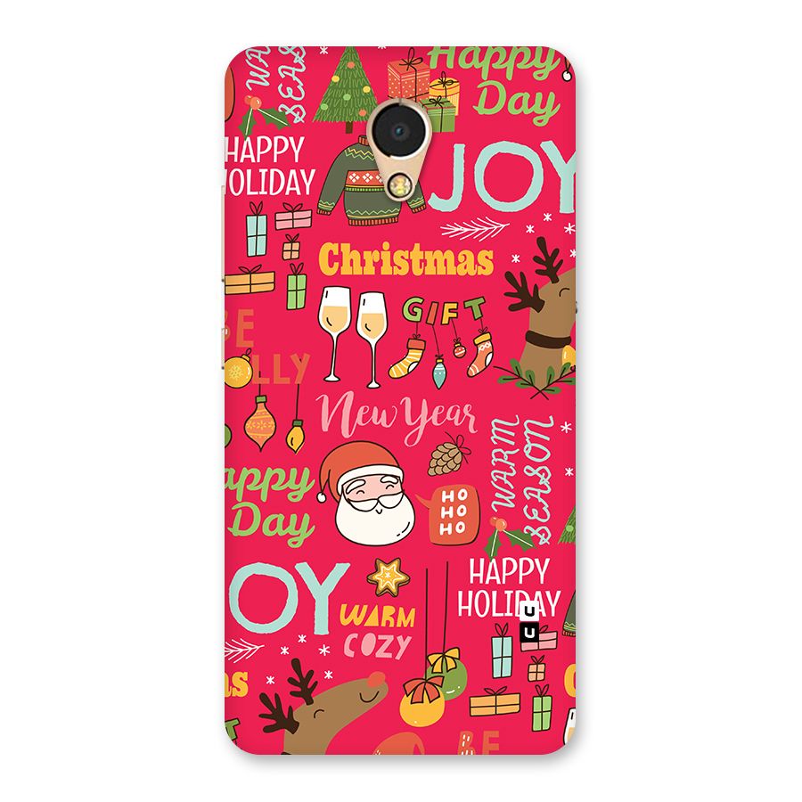 Christmas Joy Happy Day Back Case for Lenovo P2