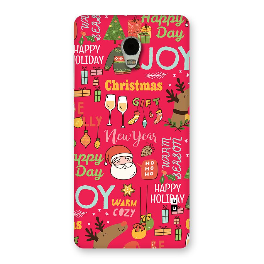 Christmas Joy Happy Day Back Case for Lenovo Vibe P1