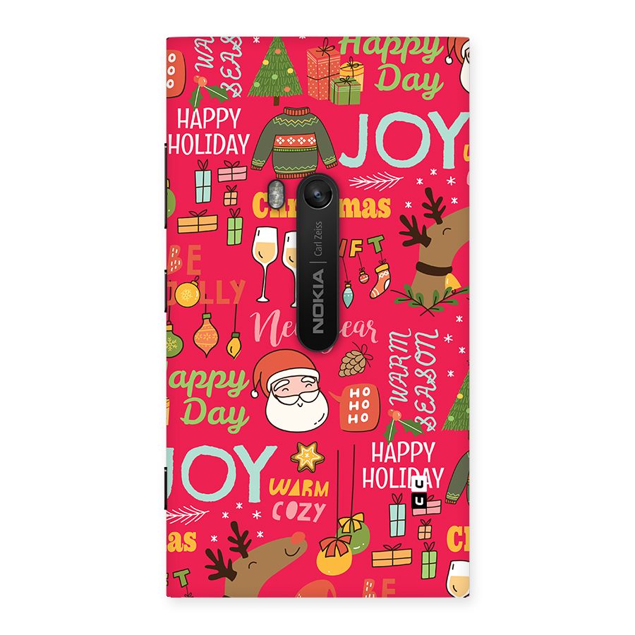 Christmas Joy Happy Day Back Case for Lumia 920
