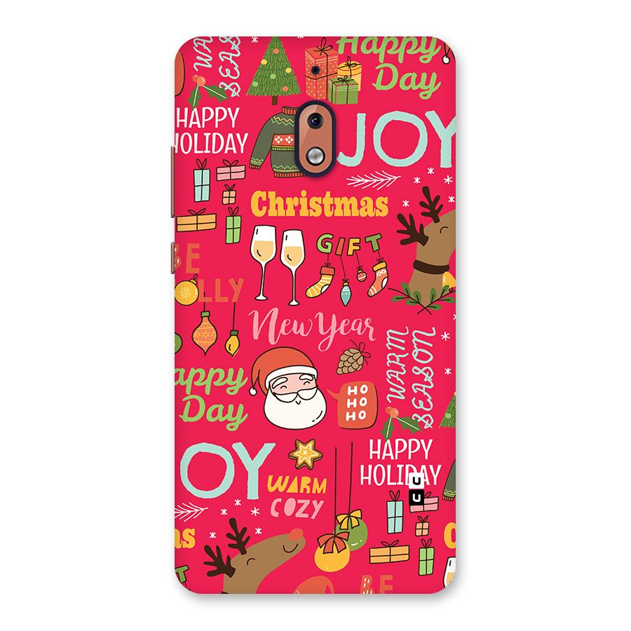 Christmas Joy Happy Day Back Case for Nokia 2.1