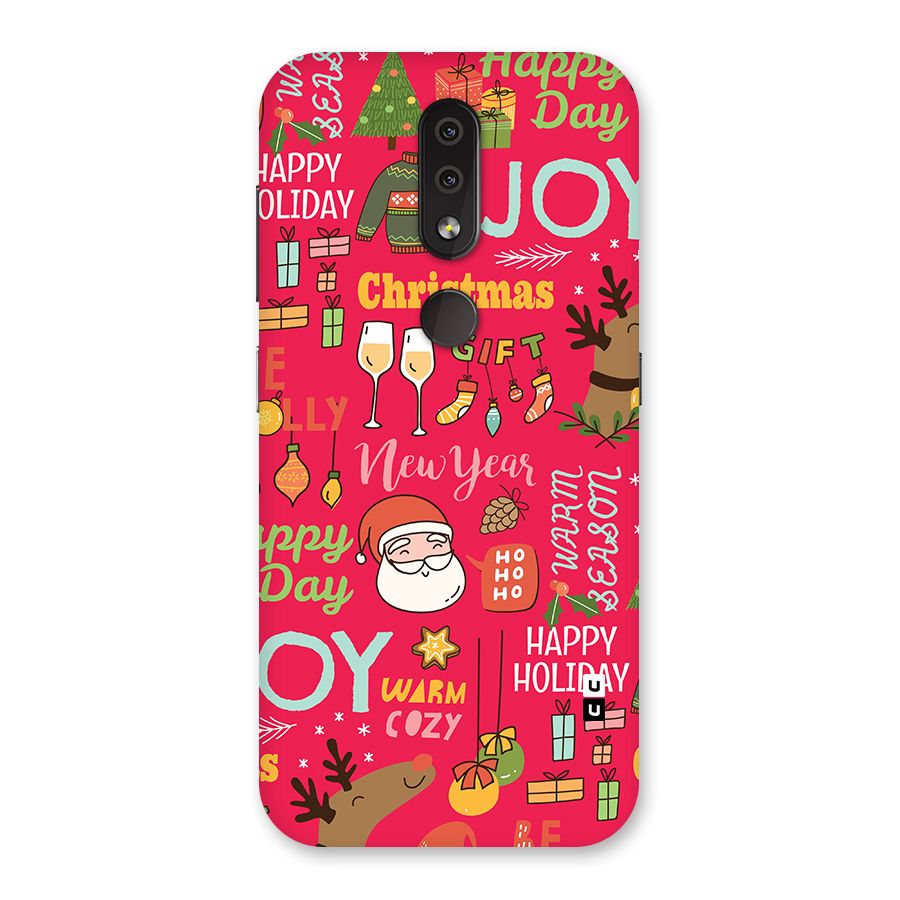 Christmas Joy Happy Day Back Case for Nokia 4.2