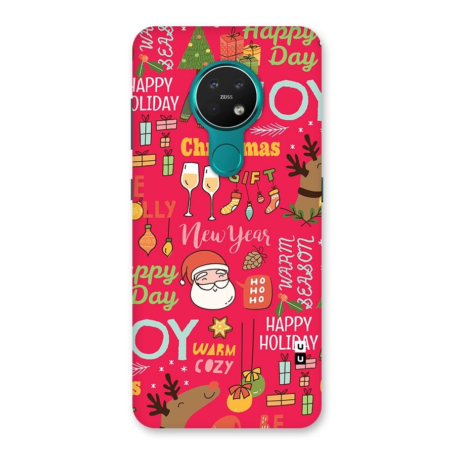 Christmas Joy Happy Day Back Case for Nokia 7.2