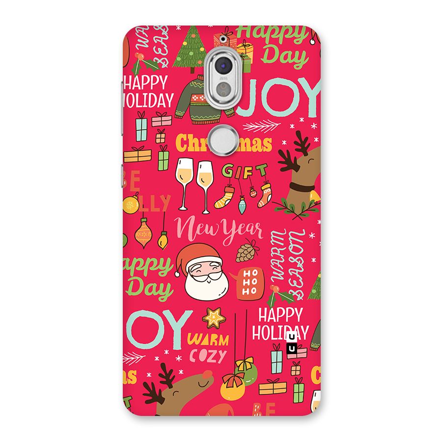 Christmas Joy Happy Day Back Case for Nokia 7