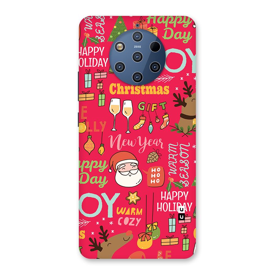 Christmas Joy Happy Day Back Case for Nokia 9 PureView