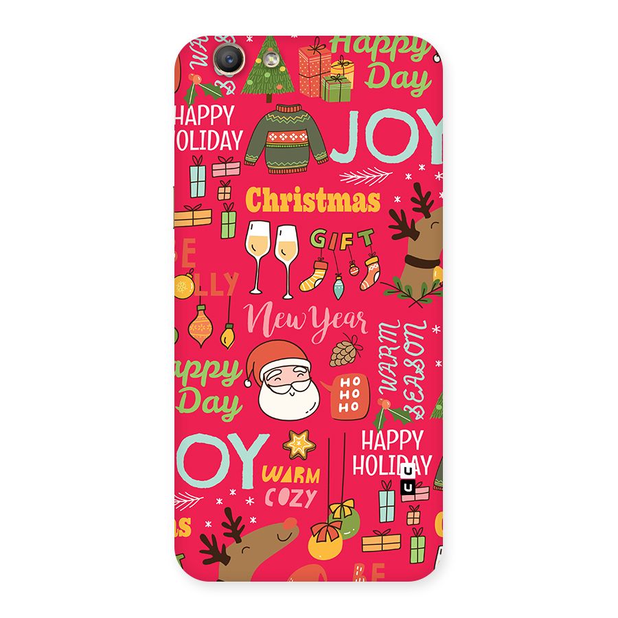 Christmas Joy Happy Day Back Case for Oppo A59