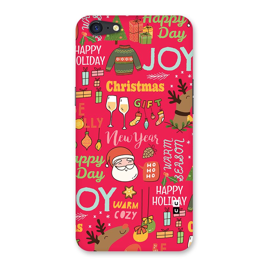 Christmas Joy Happy Day Back Case for Oppo A71