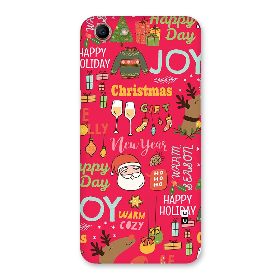 Christmas Joy Happy Day Back Case for Oppo A83 (2018)