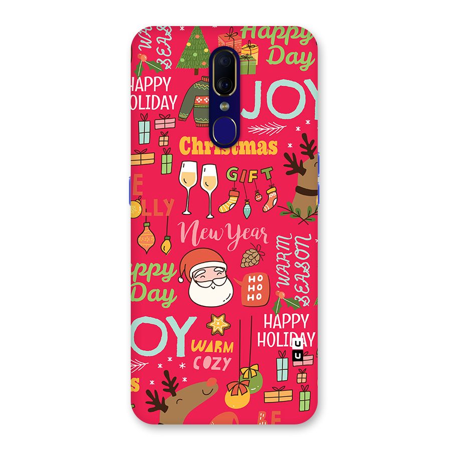 Christmas Joy Happy Day Back Case for Oppo A9