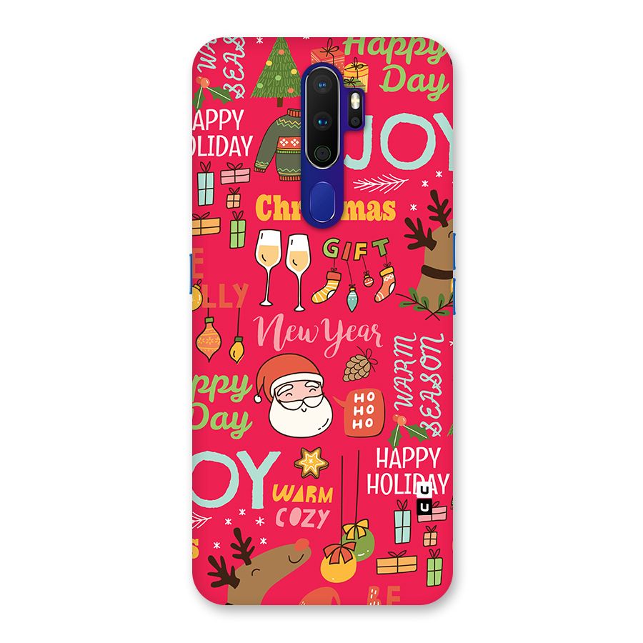 Christmas Joy Happy Day Back Case for Oppo A9 (2020)