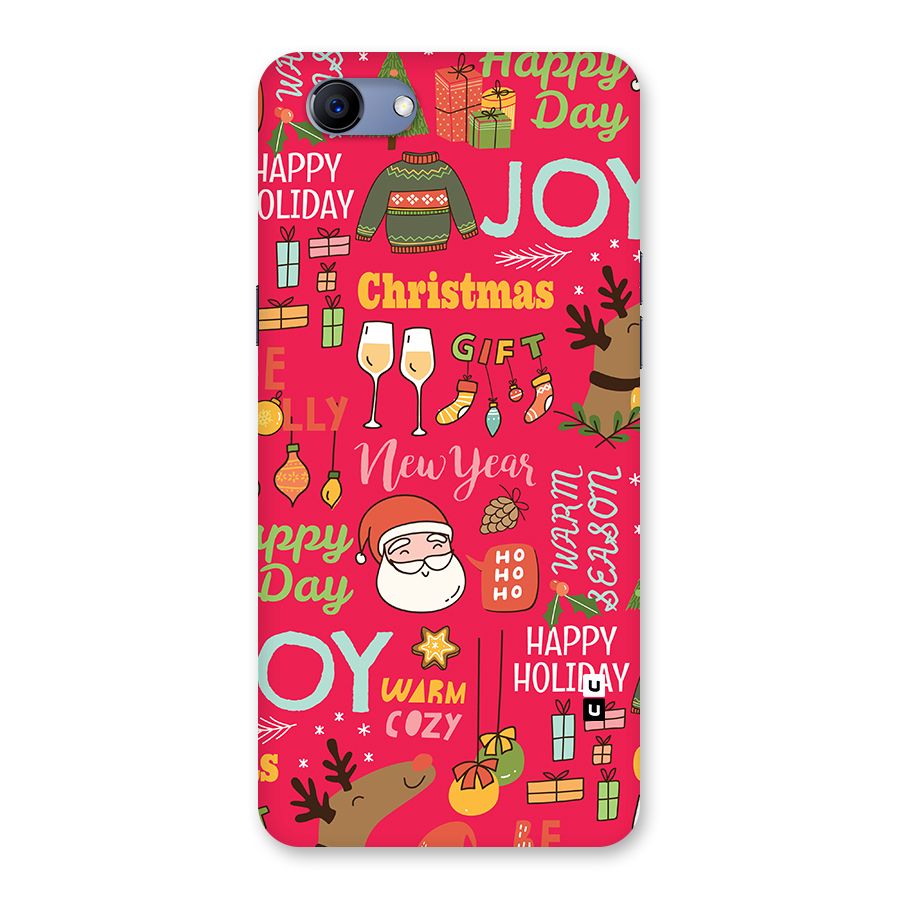 Christmas Joy Happy Day Back Case for Realme 1