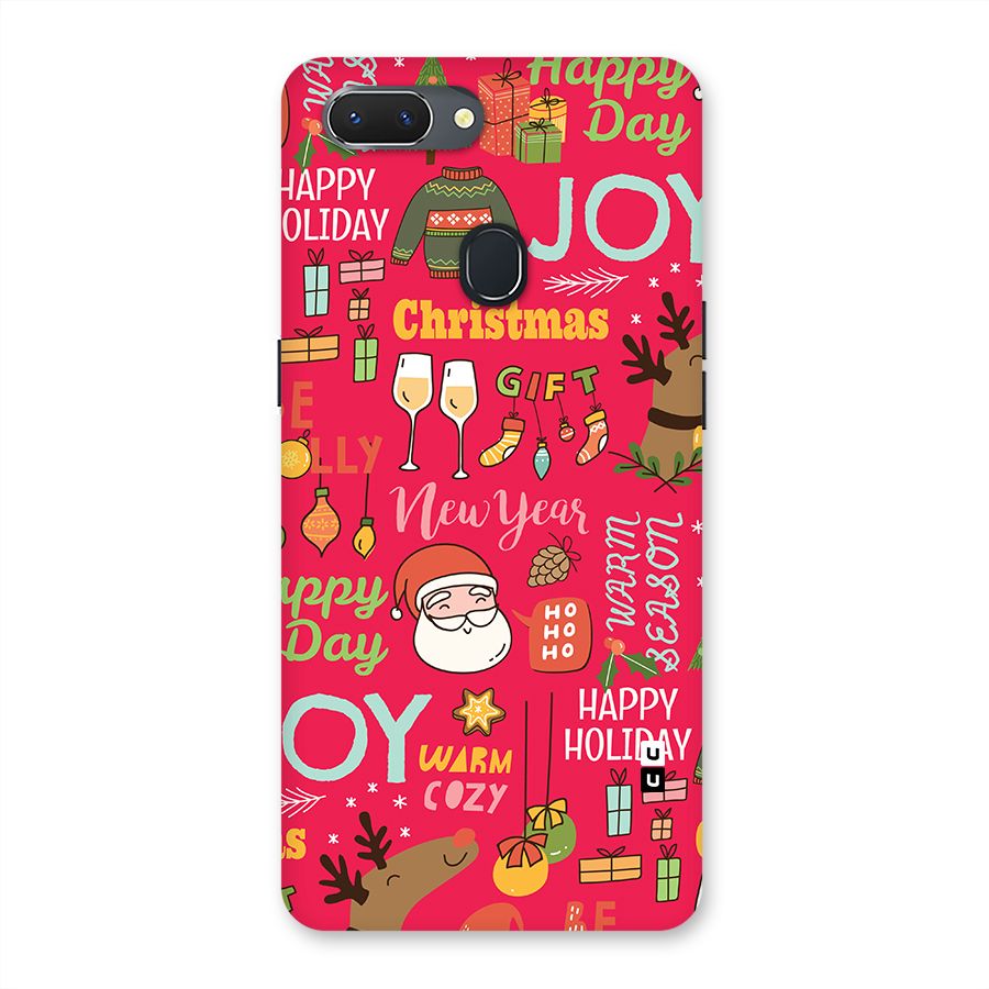 Christmas Joy Happy Day Back Case for Realme 2