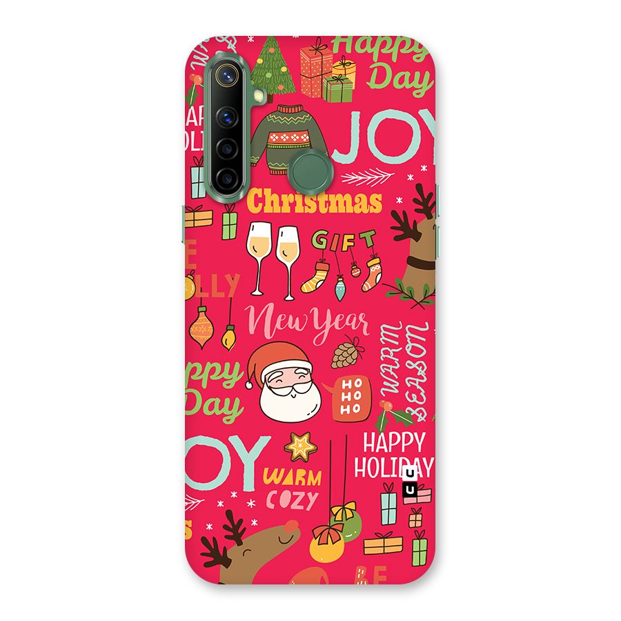 Christmas Joy Happy Day Back Case for Realme Narzo 10