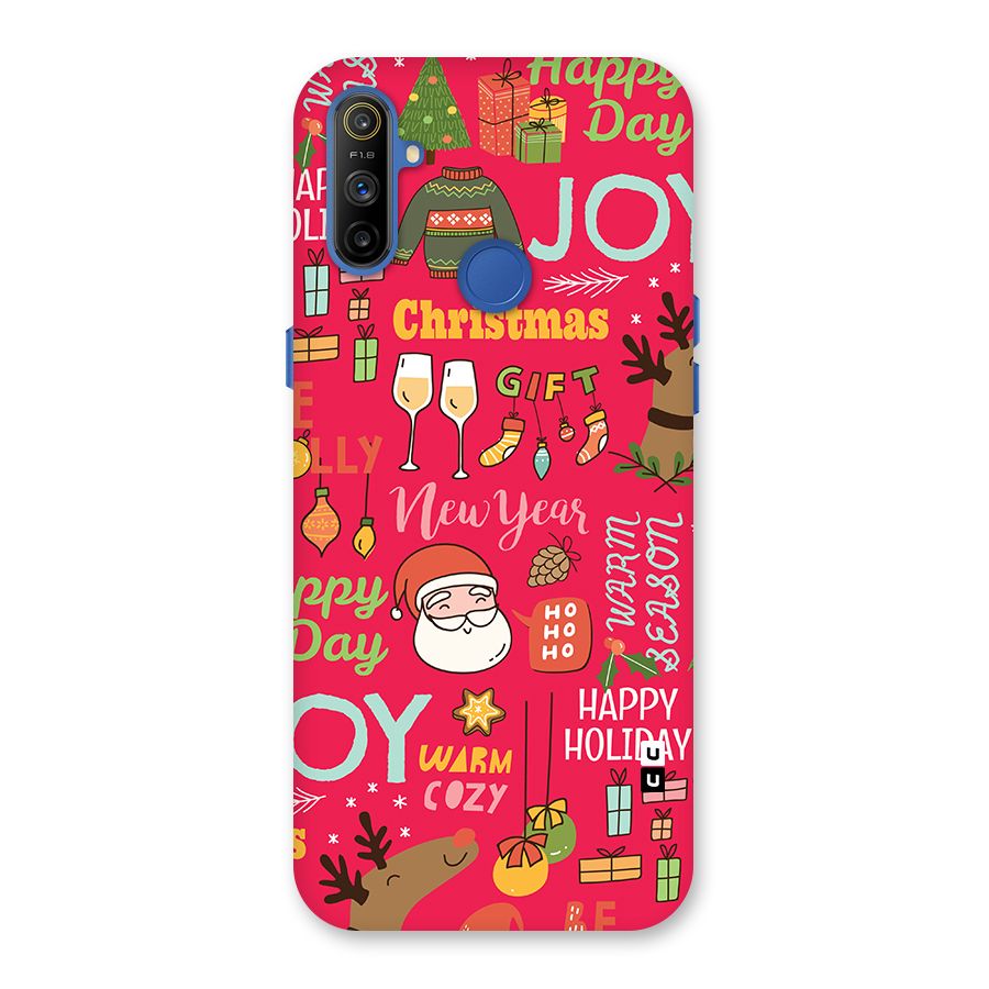 Christmas Joy Happy Day Back Case for Realme Narzo 10A
