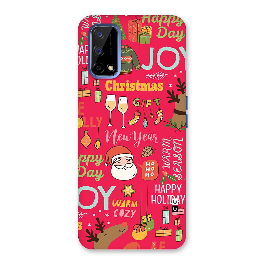 Christmas Joy Happy Day Back Case for Realme Narzo 30 Pro