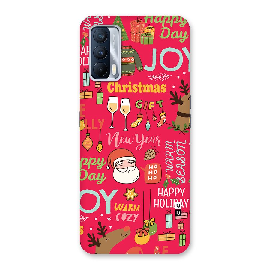 Christmas Joy Happy Day Back Case for Realme X7