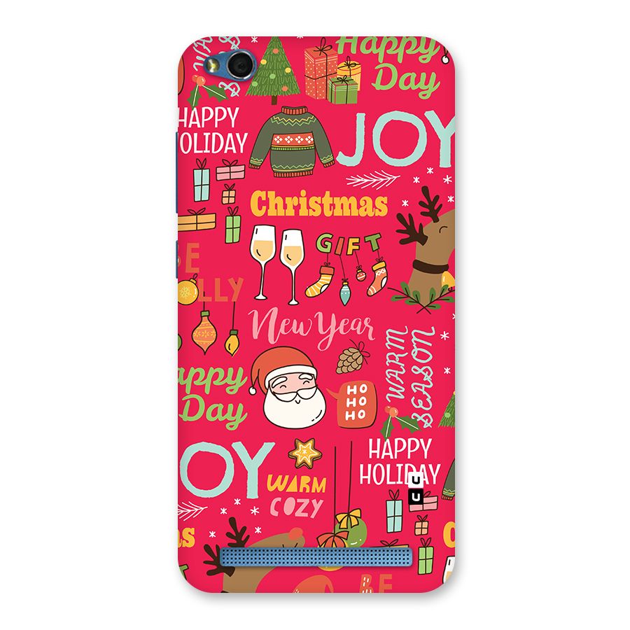 Christmas Joy Happy Day Back Case for Redmi 5A