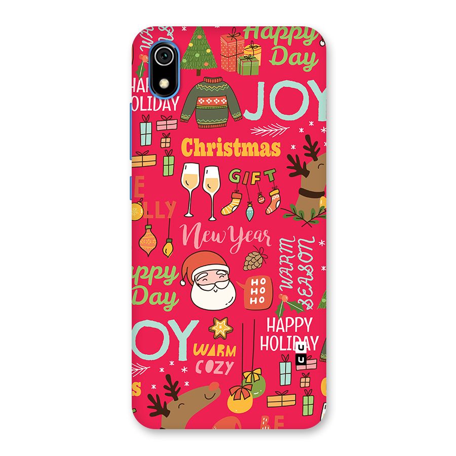 Christmas Joy Happy Day Back Case for Redmi 7A