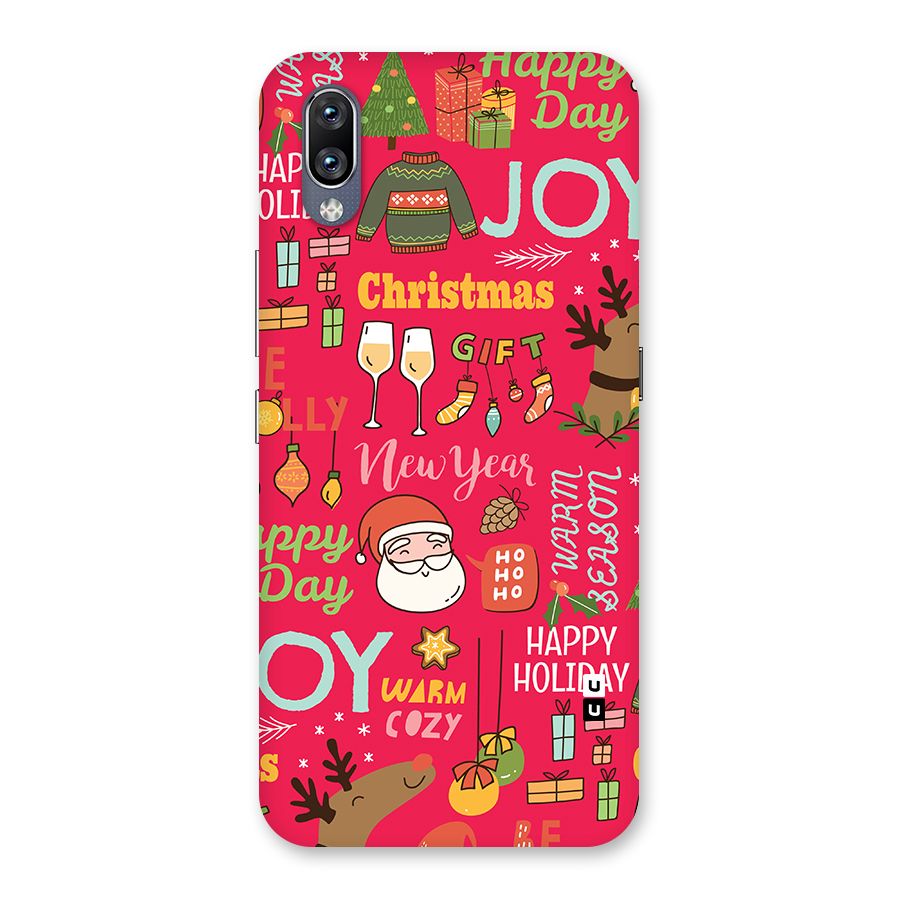 Christmas Joy Happy Day Back Case for Vivo NEX