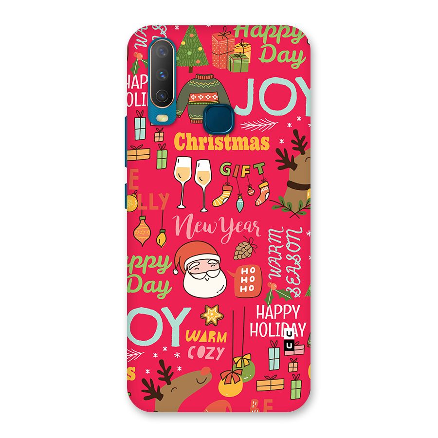Christmas Joy Happy Day Back Case for Vivo Y11