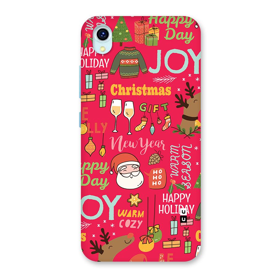 Christmas Joy Happy Day Back Case for Vivo Y1s