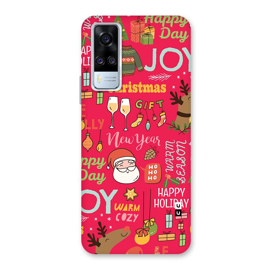 Christmas Joy Happy Day Back Case for Vivo Y31