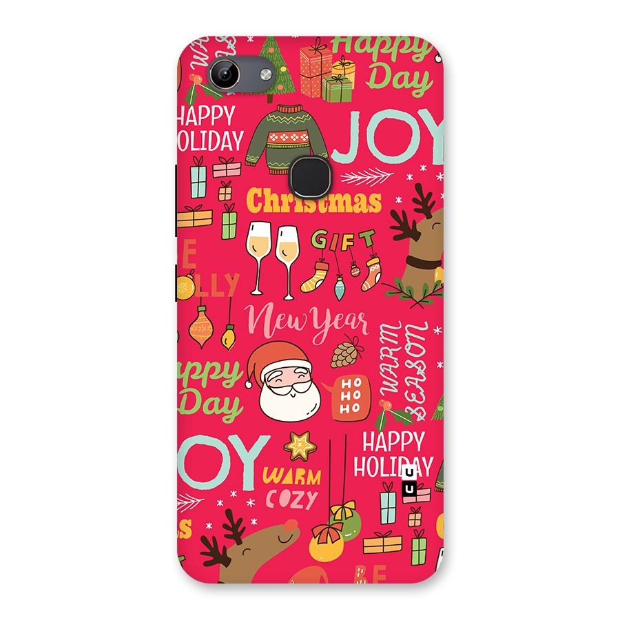 Christmas Joy Happy Day Back Case for Vivo Y81