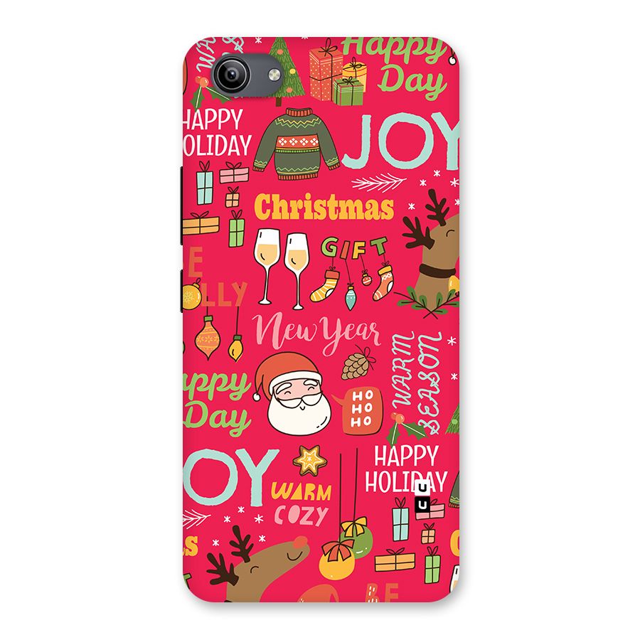 Christmas Joy Happy Day Back Case for Vivo Y81i