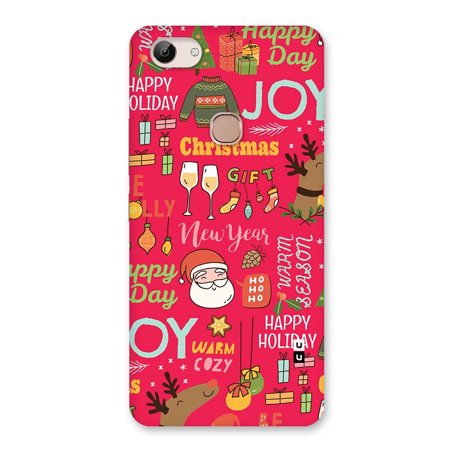 Christmas Joy Happy Day Back Case for Vivo Y83