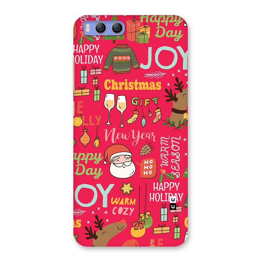 Christmas Joy Happy Day Back Case for Xiaomi Mi 6