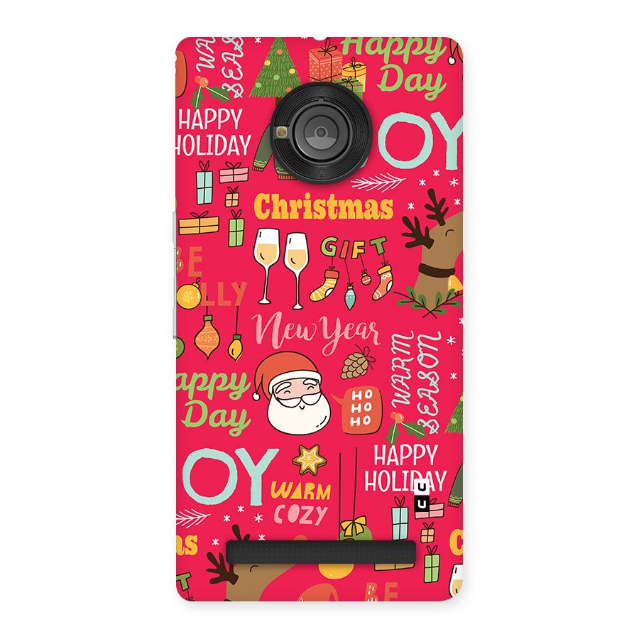 Christmas Joy Happy Day Back Case for Yunique