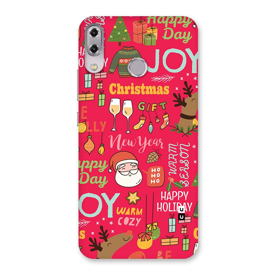 Christmas Joy Happy Day Back Case for Zenfone 5Z