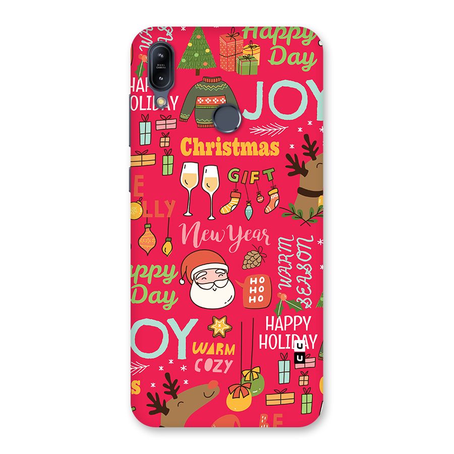 Christmas Joy Happy Day Back Case for Zenfone Max M2