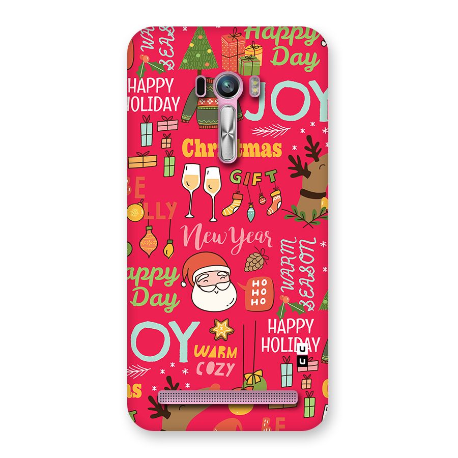 Christmas Joy Happy Day Back Case for Zenfone Selfie