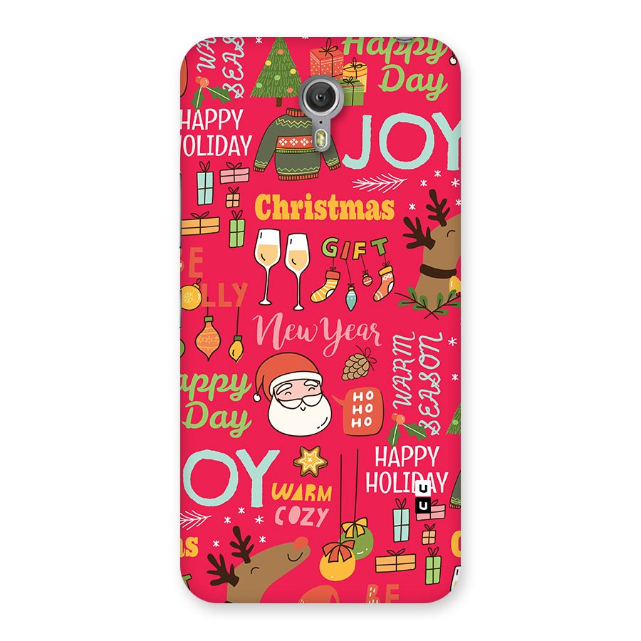 Christmas Joy Happy Day Back Case for Zuk Z1