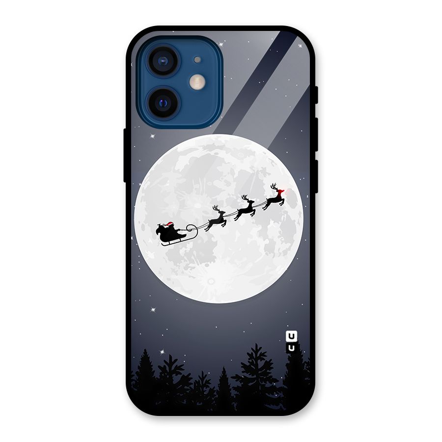Christmas Nightsky Glass Back Case for iPhone 12 Mini
