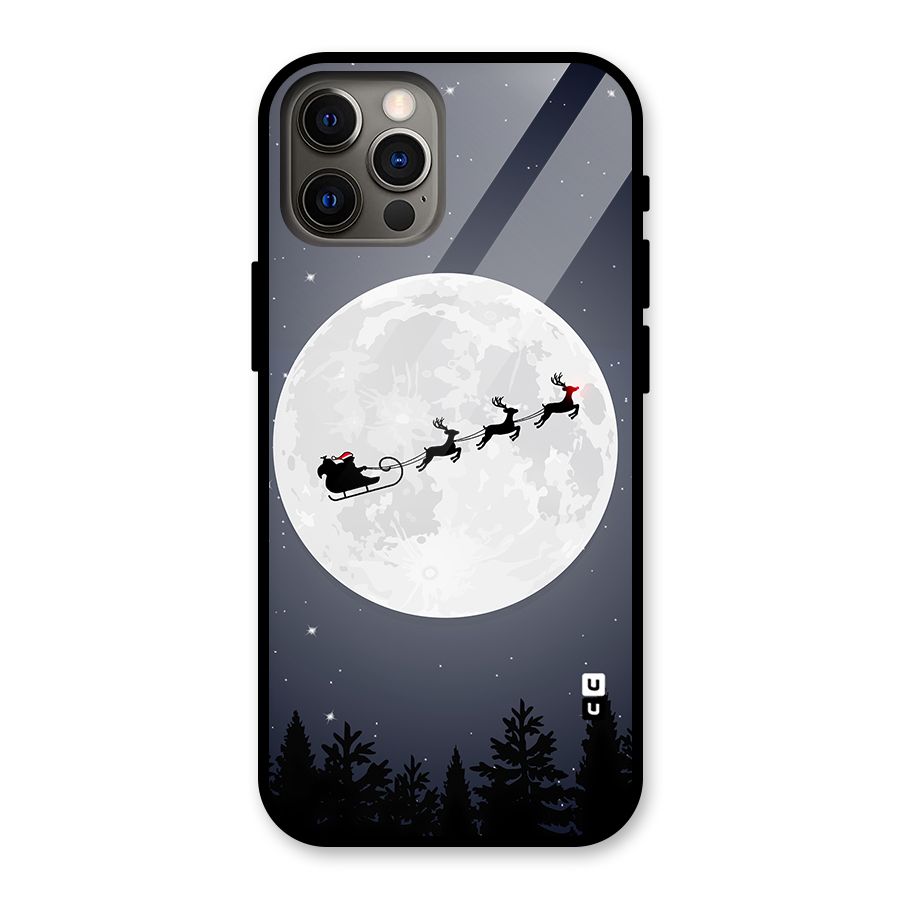 Christmas Nightsky Glass Back Case for iPhone 12 Pro