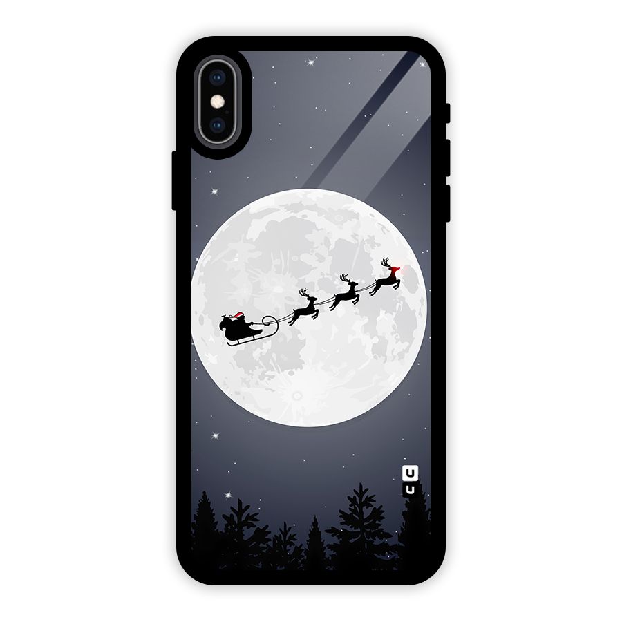 Christmas Nightsky Glass Back Case for iPhone XS Max