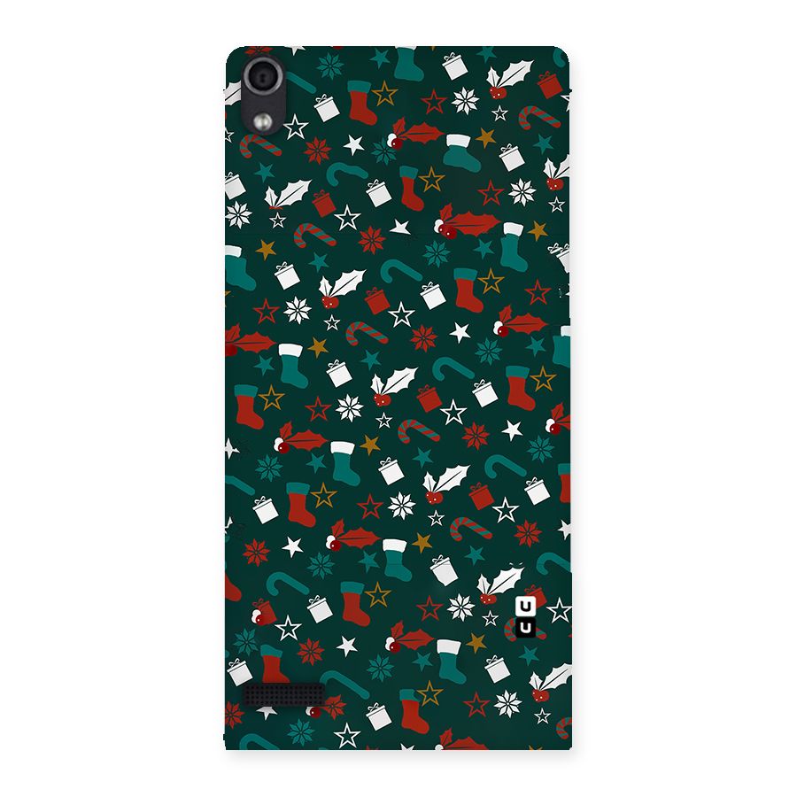 Christmas Pattern Design Back Case for Ascend P6