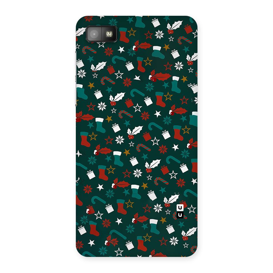Christmas Pattern Design Back Case for Blackberry Z10