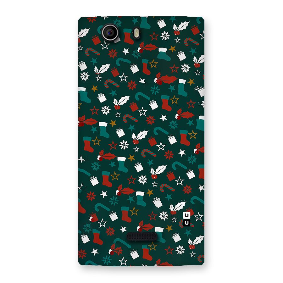 Christmas Pattern Design Back Case for Canvas Nitro 2 E311